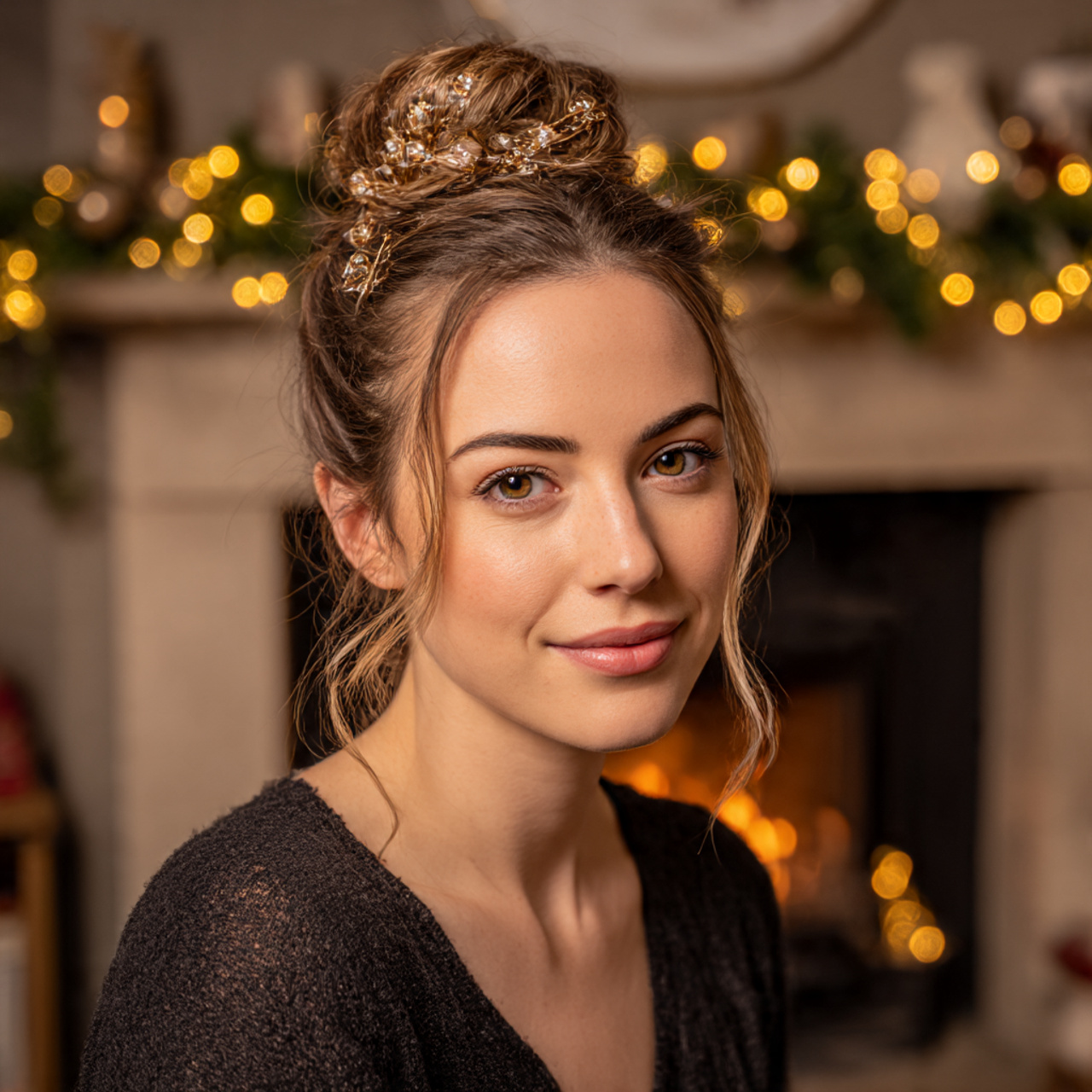 Gorgeous 25 Christmas Hairstyles Ideas for Every Holiday Event 16 a stylish young woman with warm beige