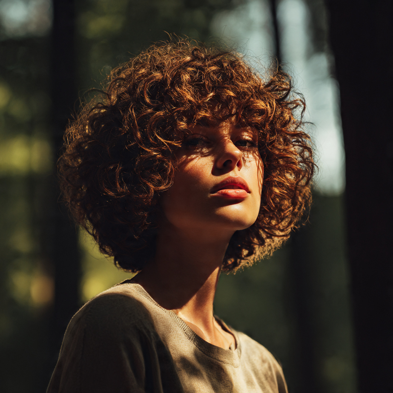 27 Stunning Face-Framing Curly Hair Ideas for Every Curl Type 9 a trendy woman with a curly shag