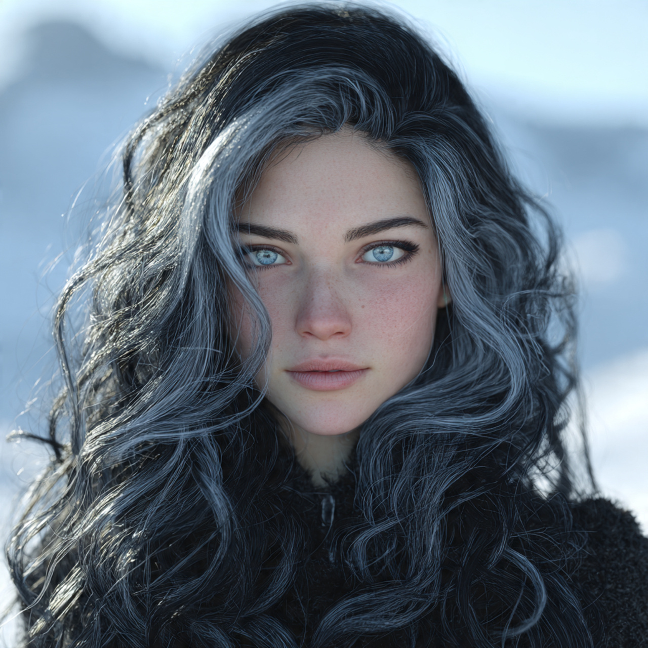 a ultra realistic portrait of a woman with 10