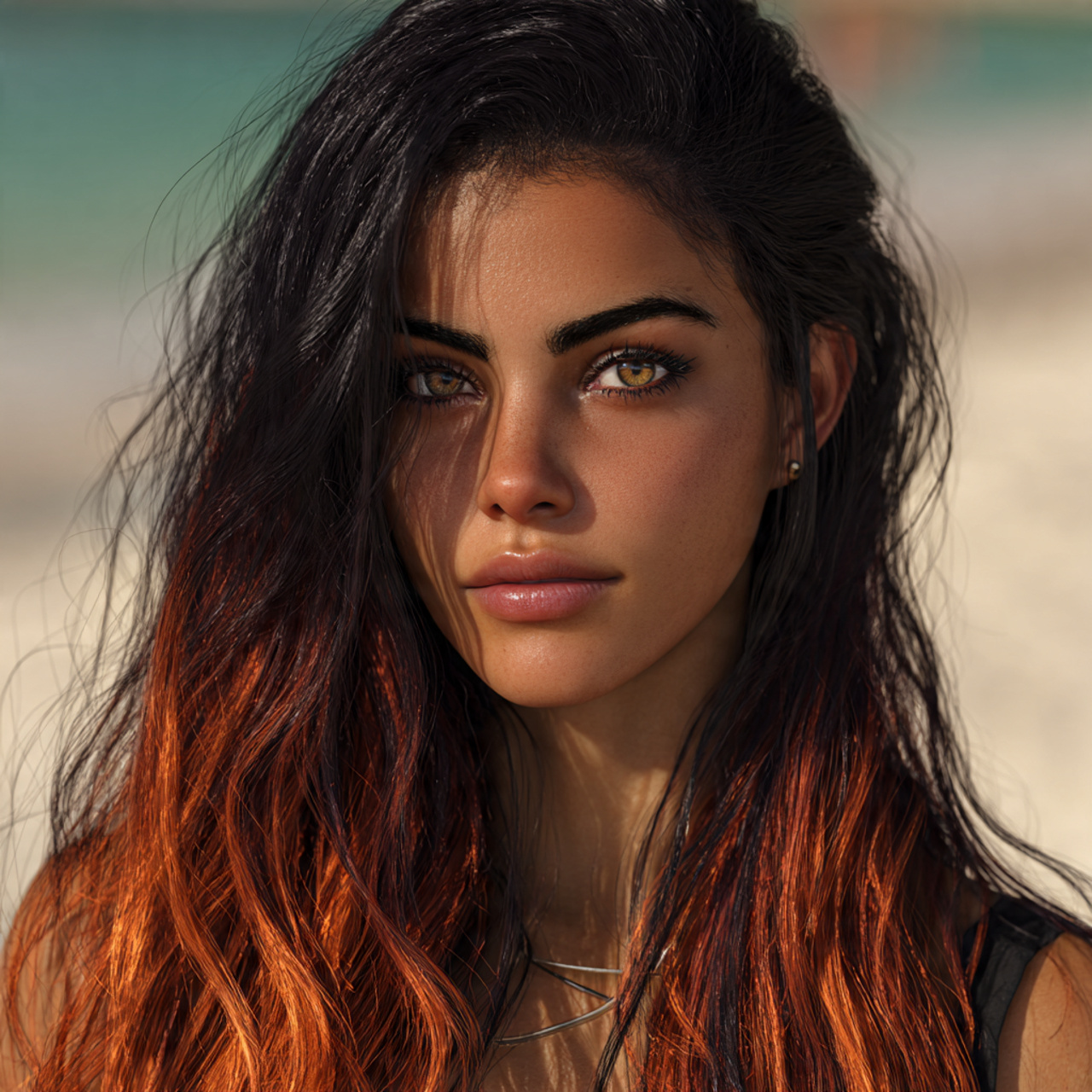 a ultra realistic portrait of a woman with 11