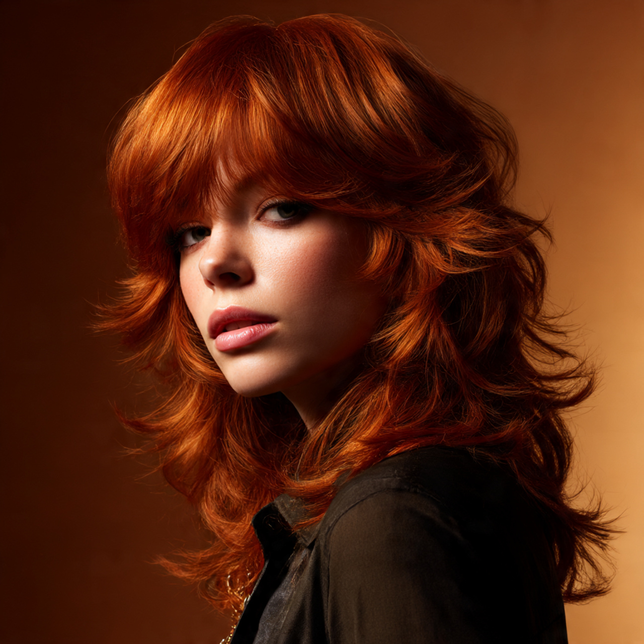 The Classic Wolf Cut in Ginger