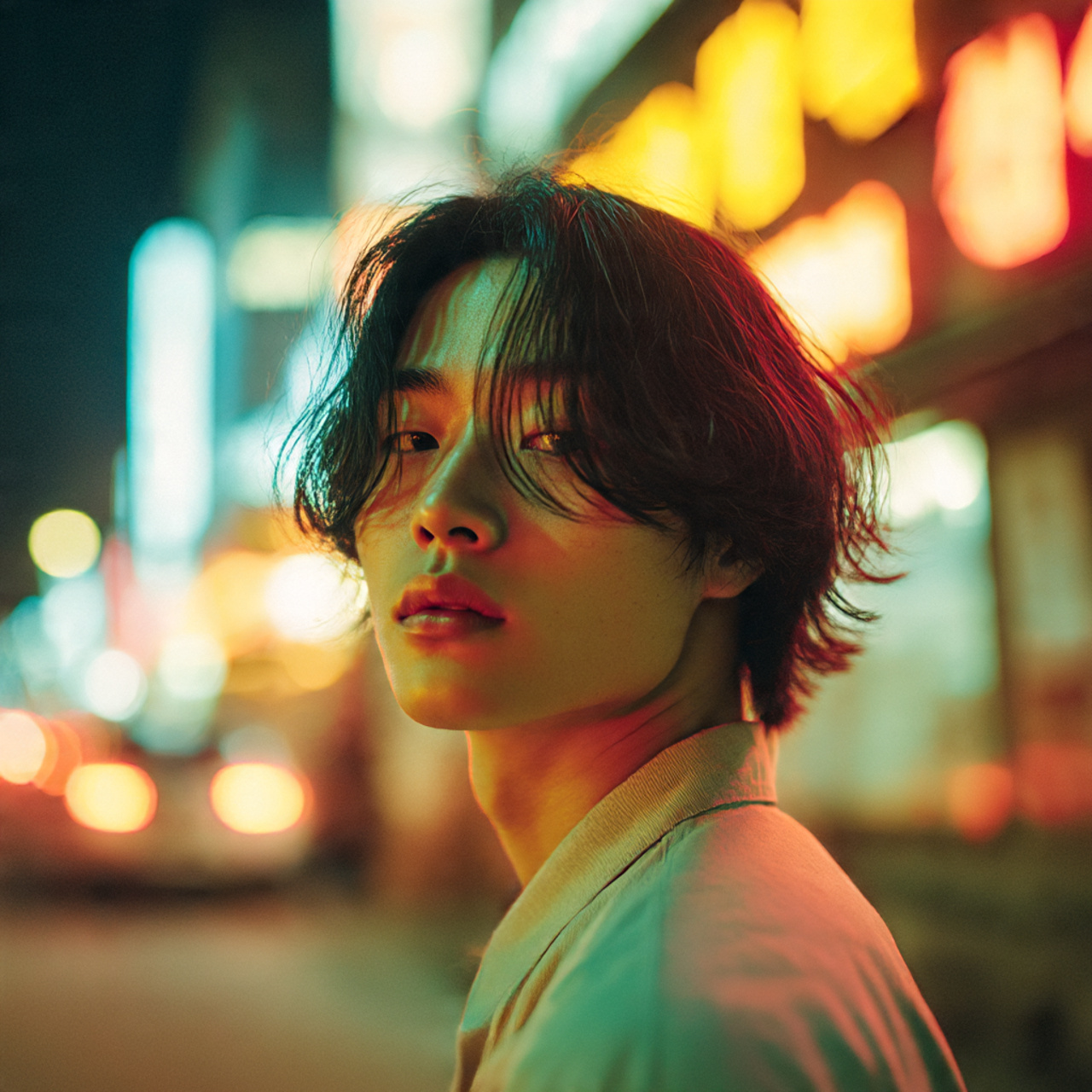 20 Modern Wolf Cut Men Ideas to Upgrade Your Style 8 a vibrant realistic portrait of a young 1