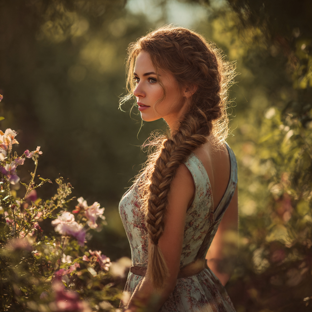 27 Chic & Easy Summer Hairstyles: Humidity-Proof Looks 10 a woman with a long fishtail braid