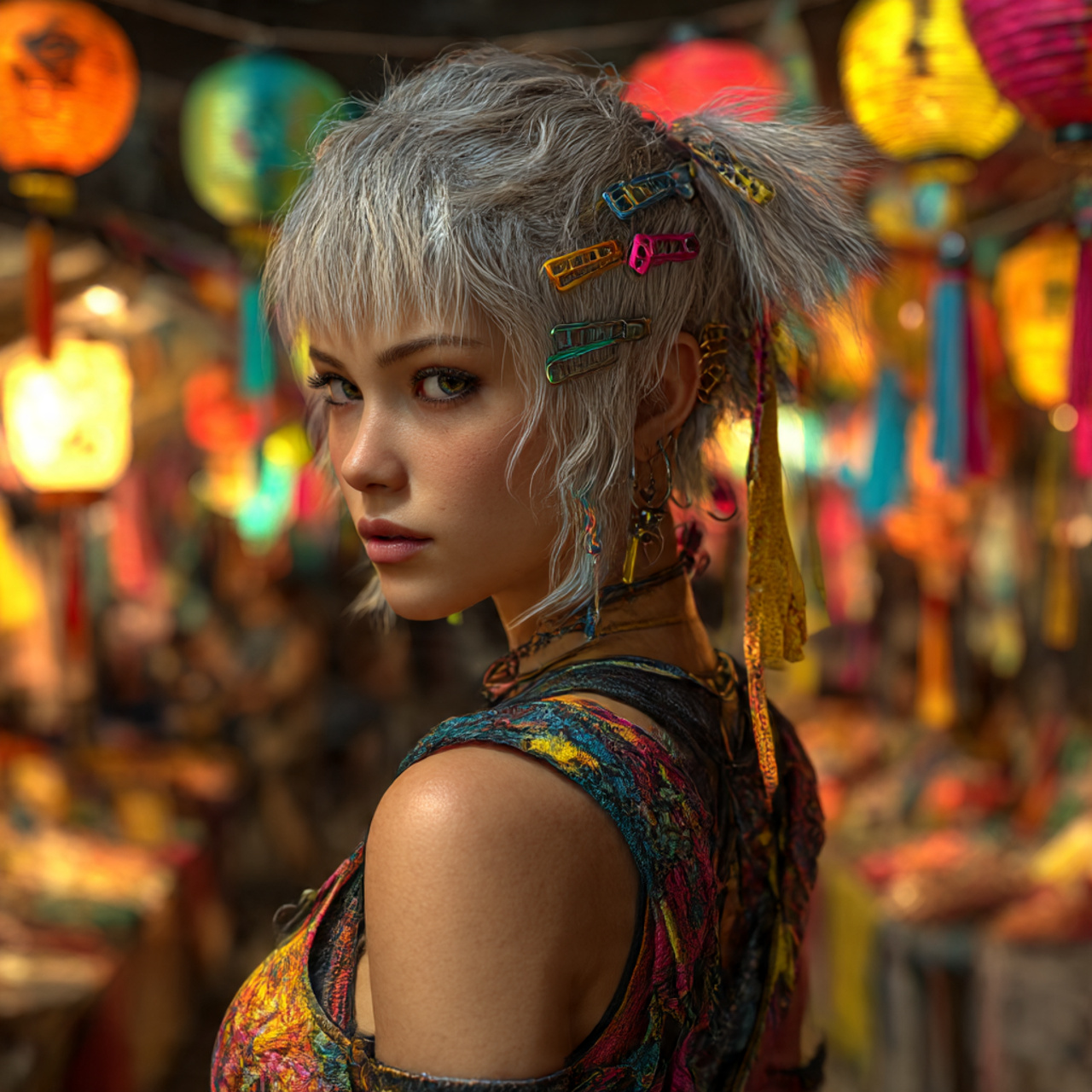 a woman with a mullet wolf cut 1