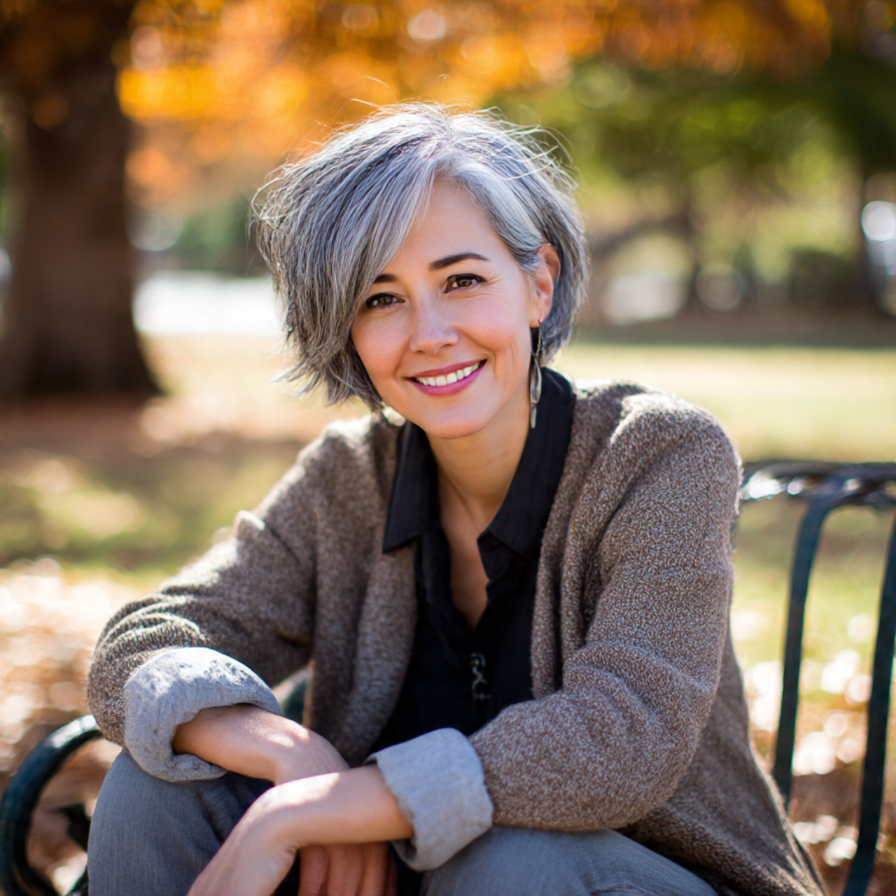 a woman with a salt and pepper