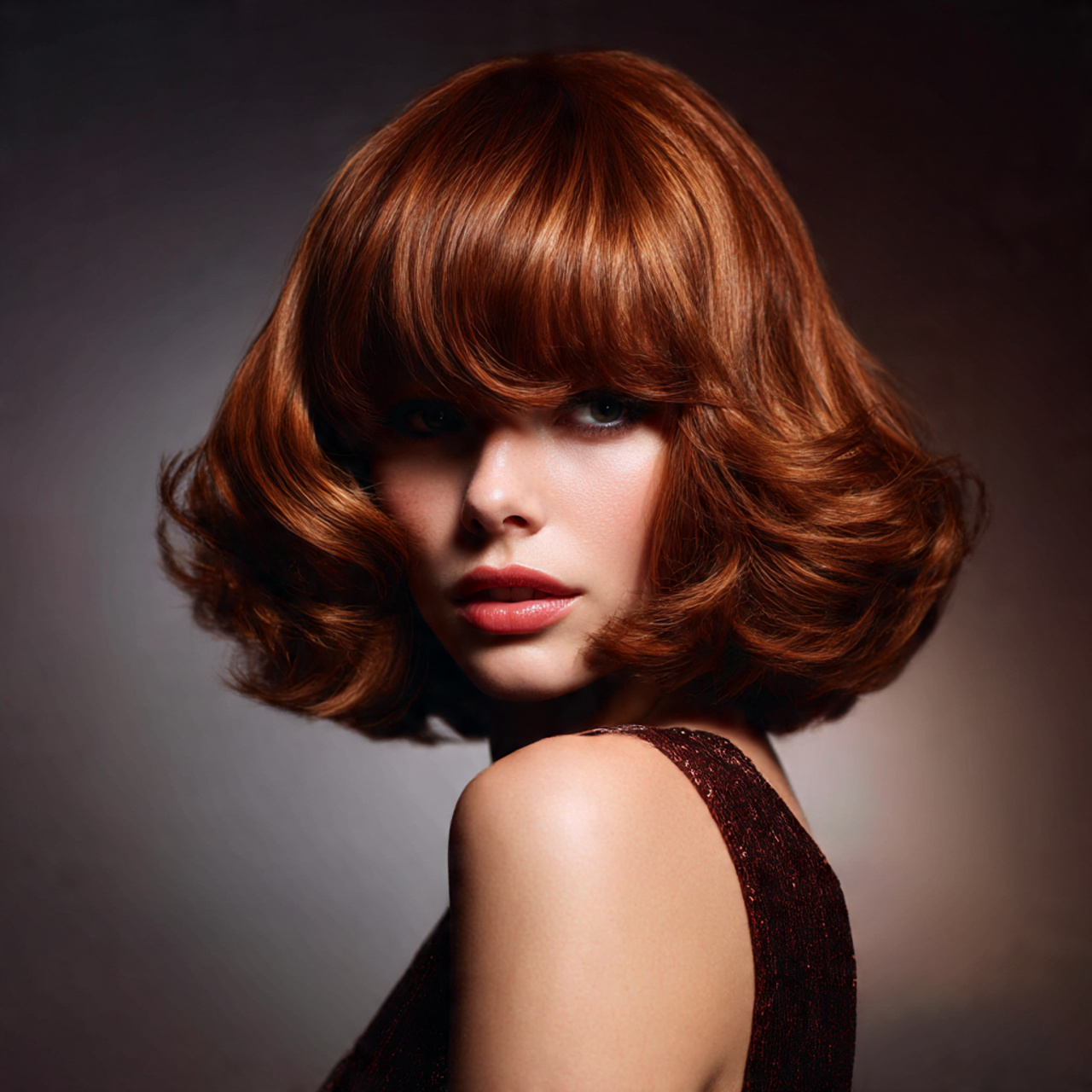 a woman with a voluminous long bob