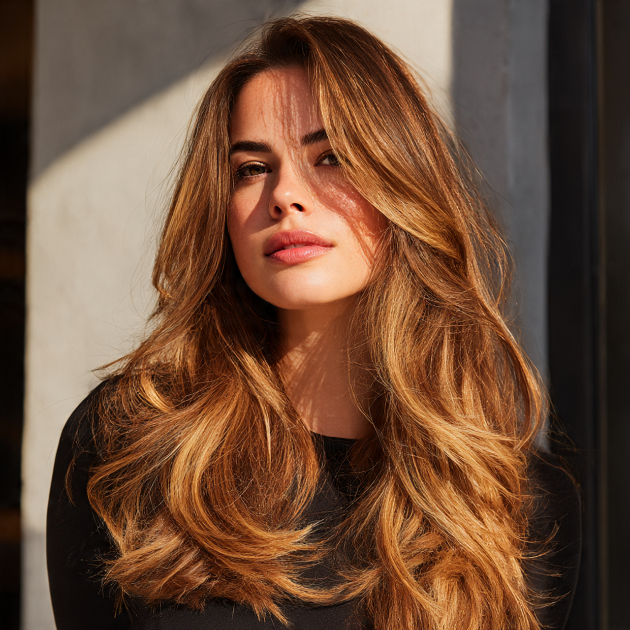 a woman with brown sugar hair on