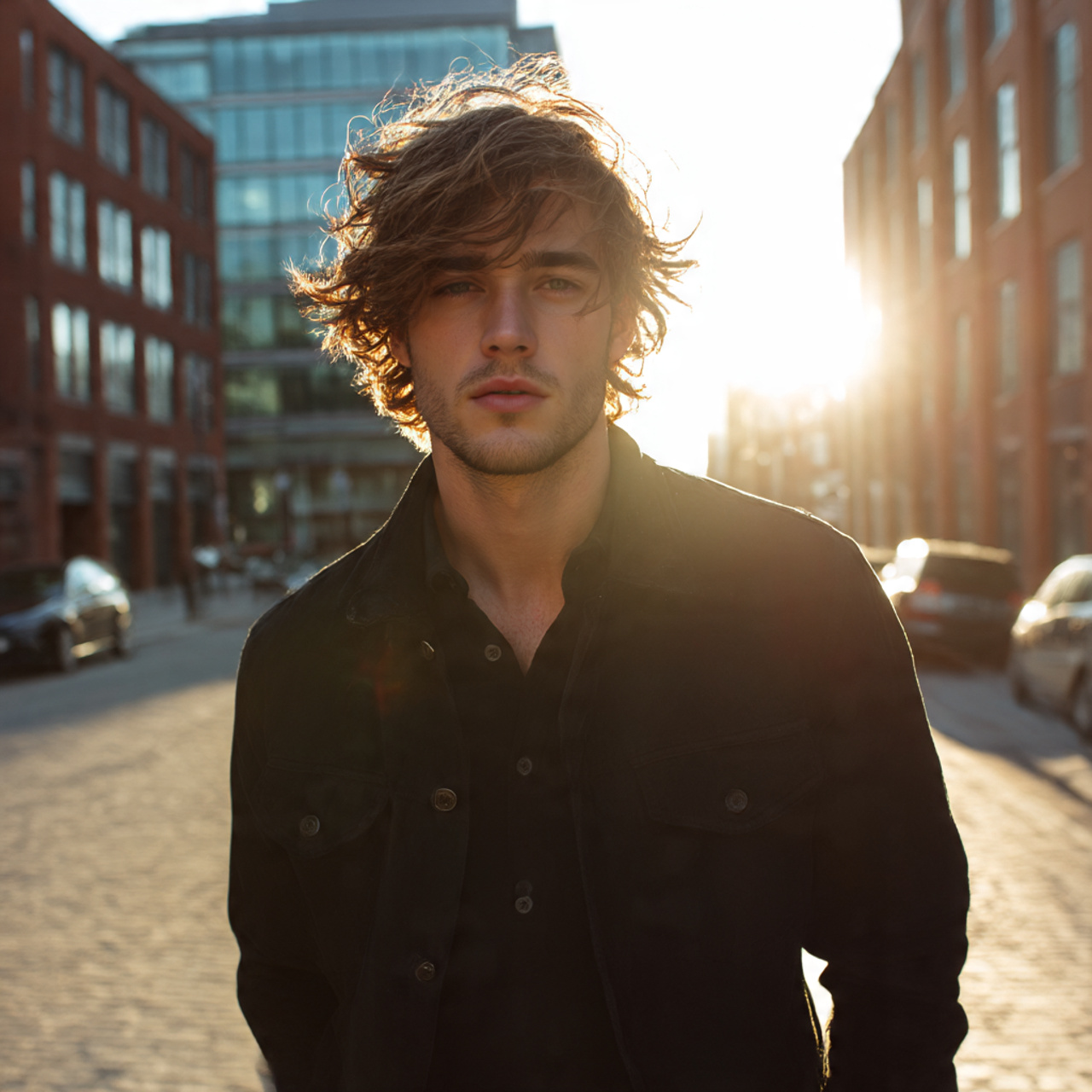 a young man with a long fringe