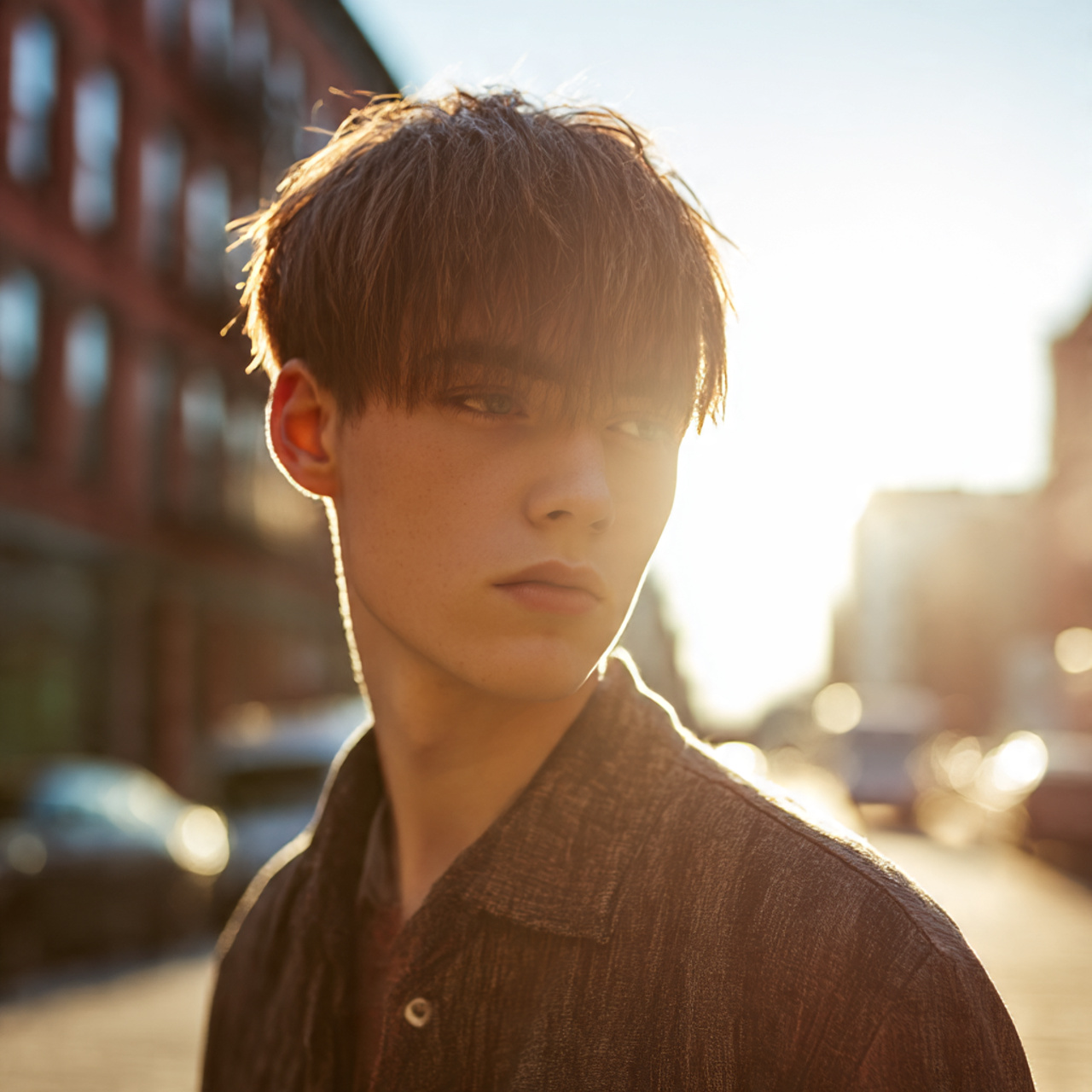 a young man with a modernized bowl