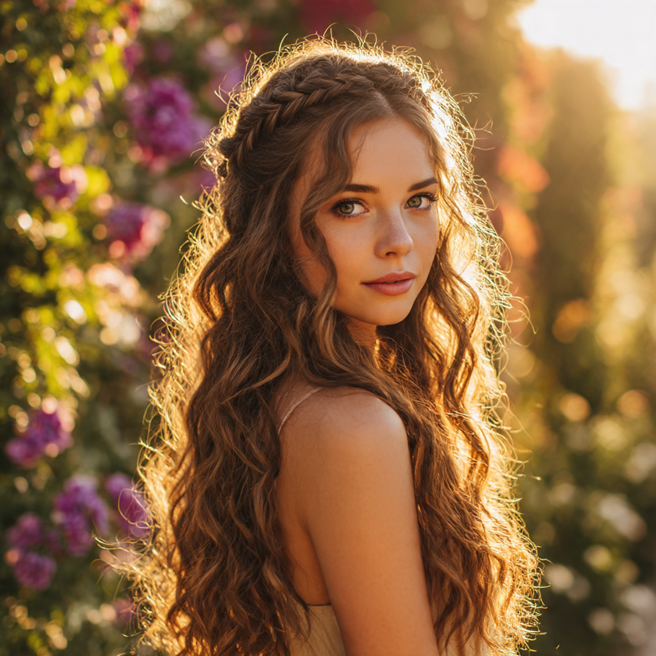 27 Chic & Easy Summer Hairstyles: Humidity-Proof Looks 11 a young woman with a beautiful waterfall