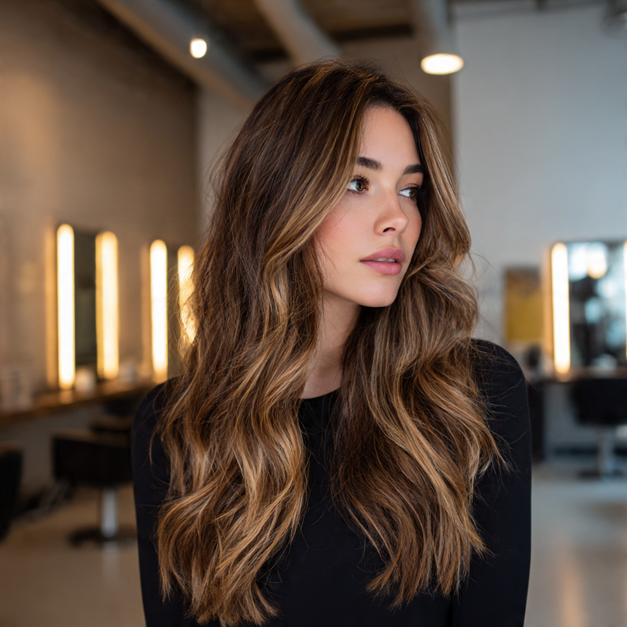 a young woman with beautifully blended base