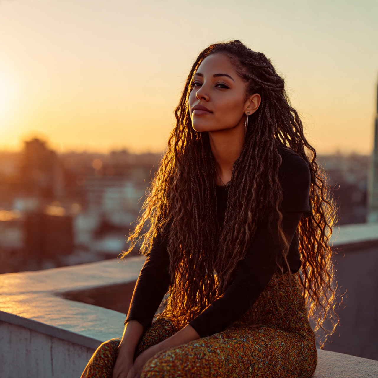 27 Stunning Micro Braid Hairstyles You Need Now! 22 a young woman with deep wave micro