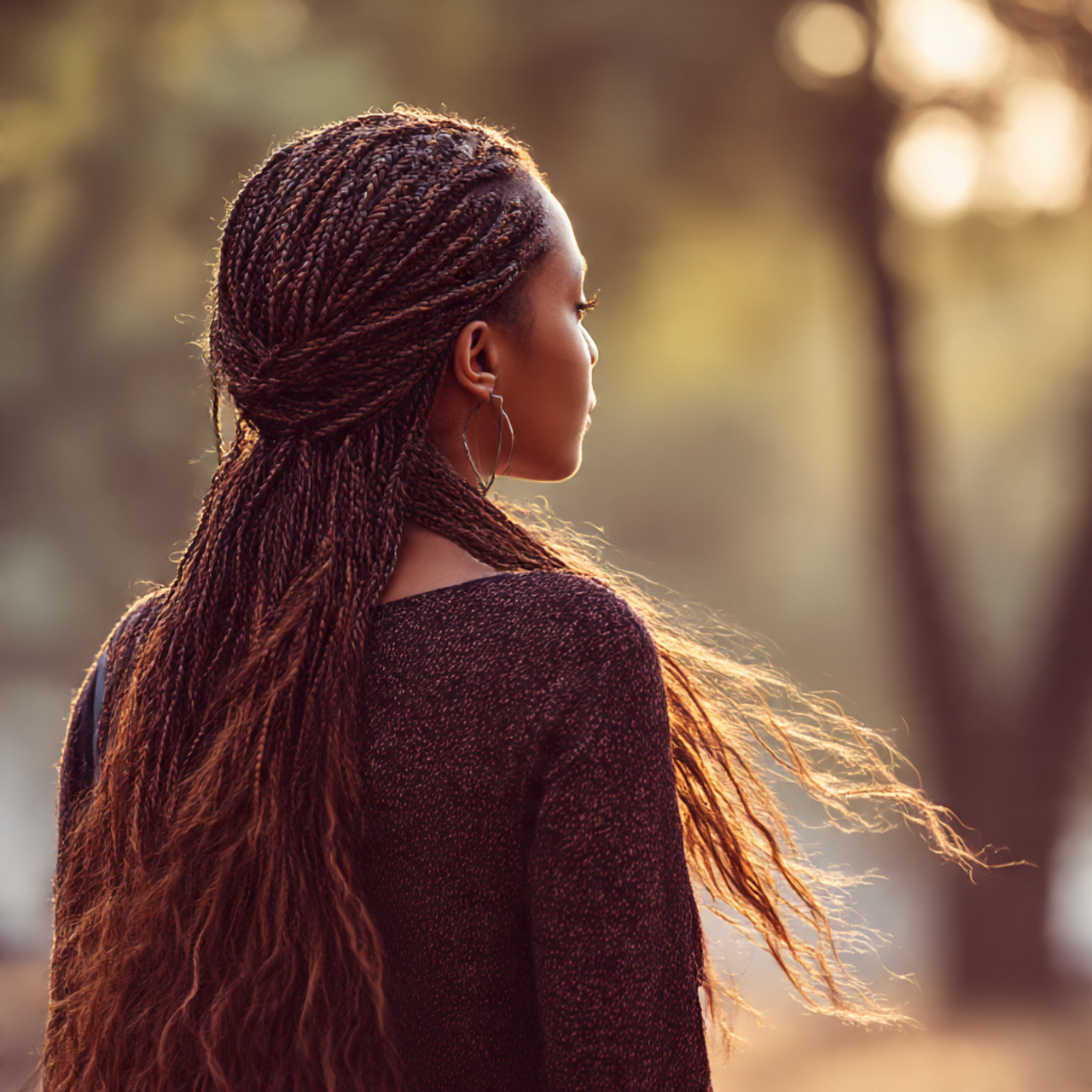 27 Stunning Micro Braid Hairstyles You Need Now! 20 a young woman with fine hair styled