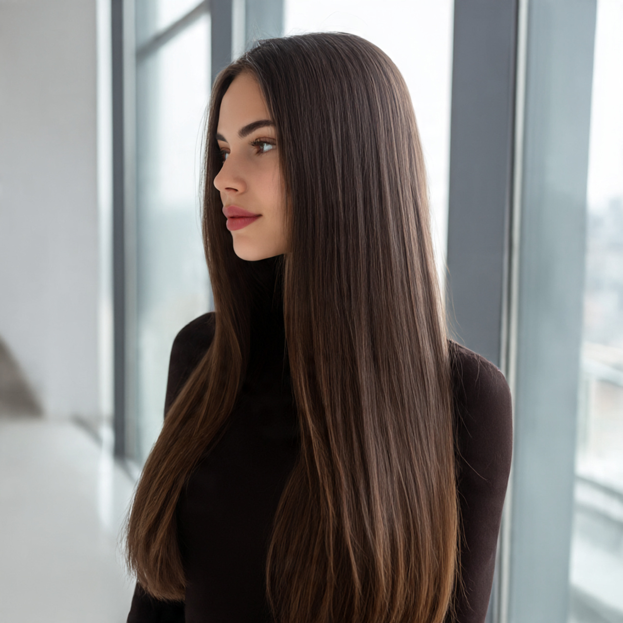Best Long Hairstyles for Women: 27 Chic Ideas 1 a young woman with sleek straight long