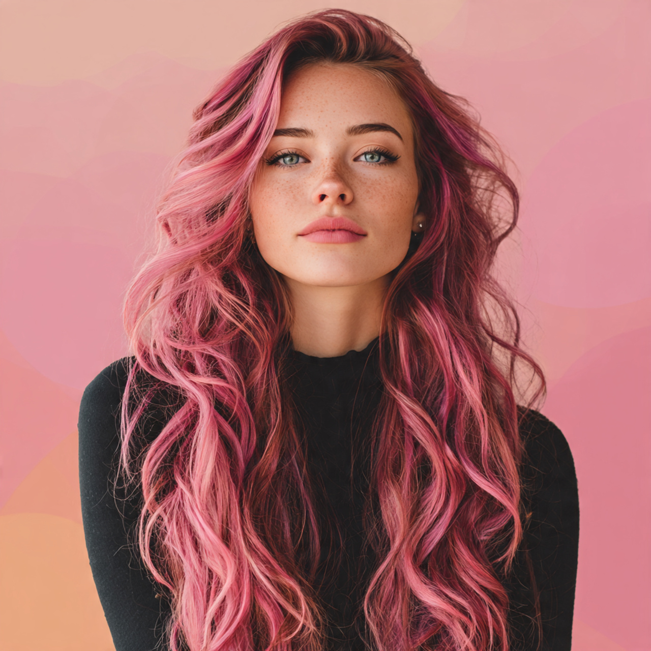 an attractive and gorgeous women with long