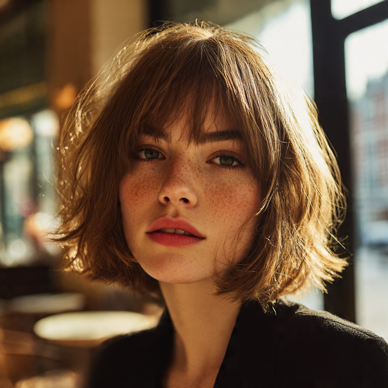 20 Shaggy Lob Ideas for a Fresh, Modern Look 12 an ultra realistic close up of a woman with