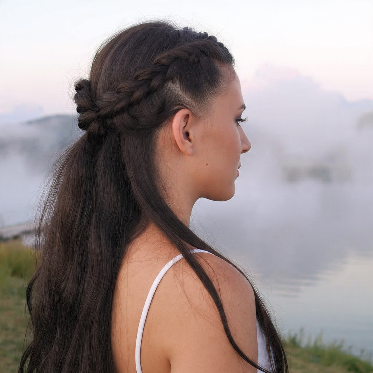 20 Baby Braids That Instantly Elevate Your Look 5 an ultra realistic image of a woman with