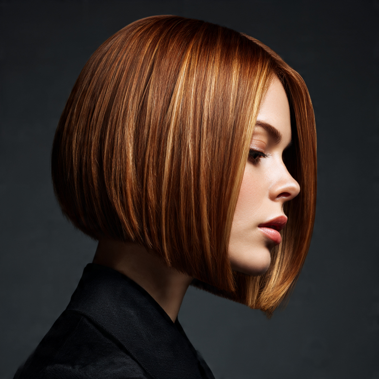 brown sugar hair styled in a sharp