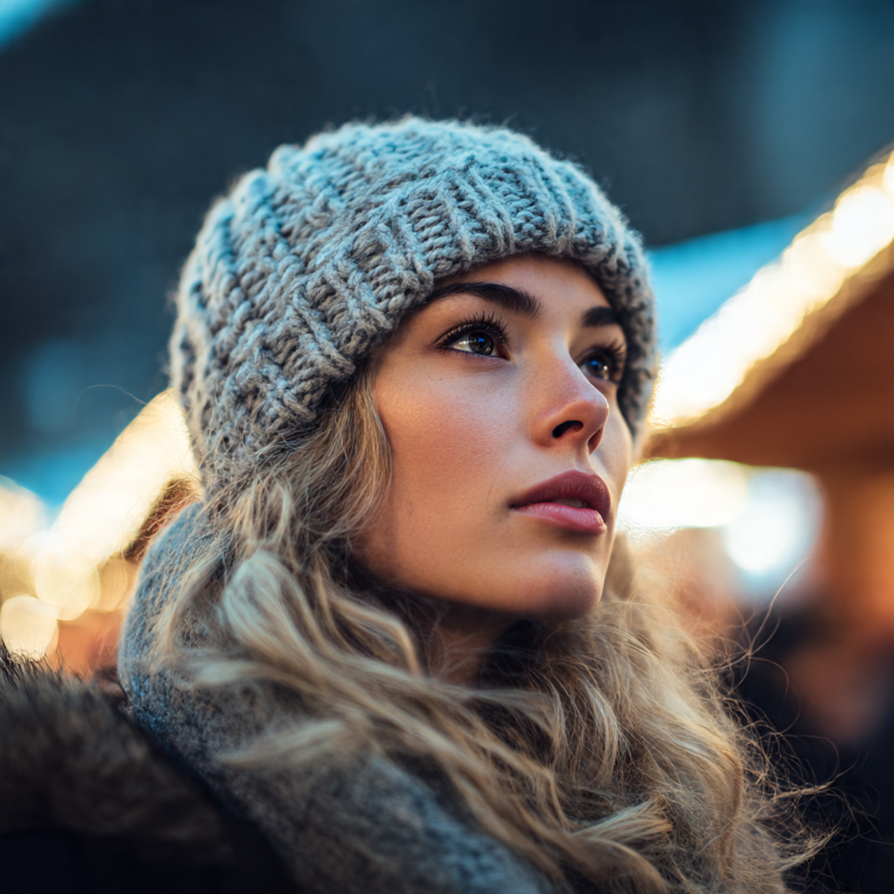 cinematic portrait of a woman with a