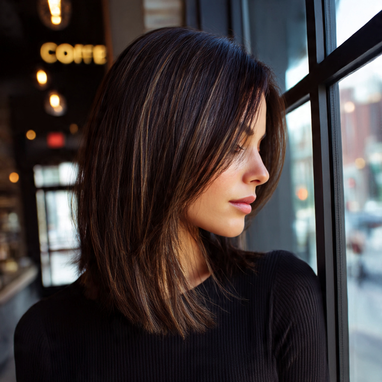 Hairstyles for Brunettes: Top 28 Luxurious Looks 2 close up of a brunette with deep espresso