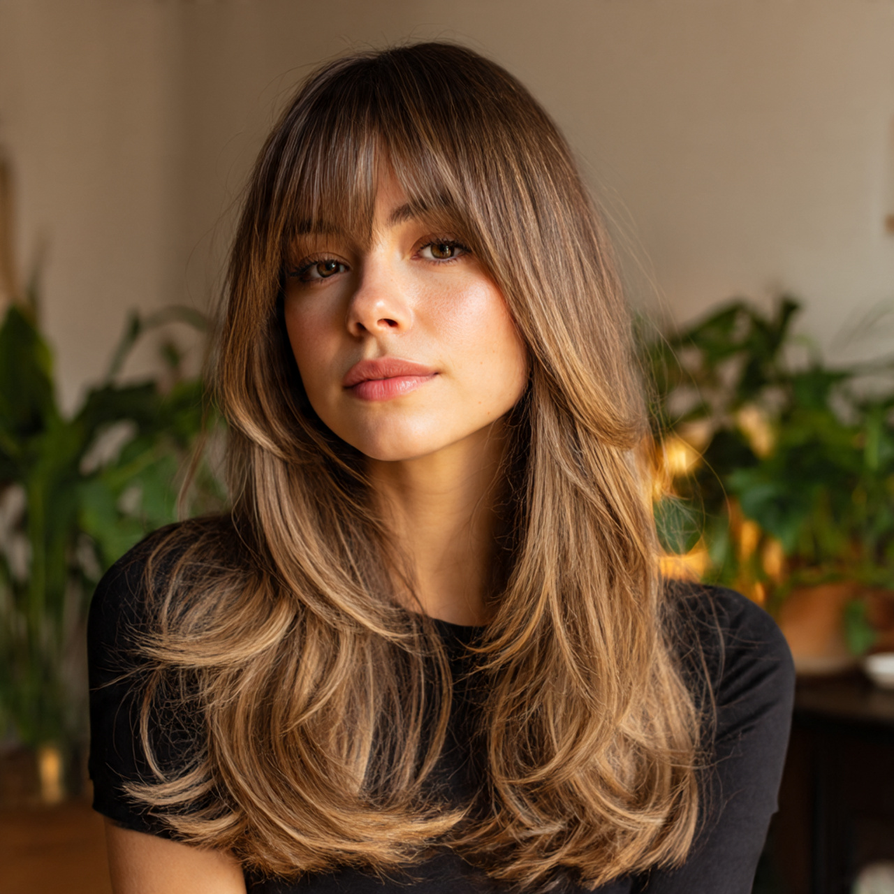 close up of a trendy young woman featuring