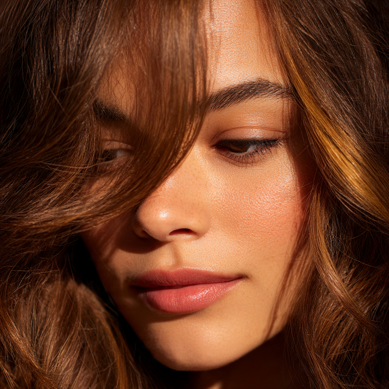 close up of a woman with brown sugar