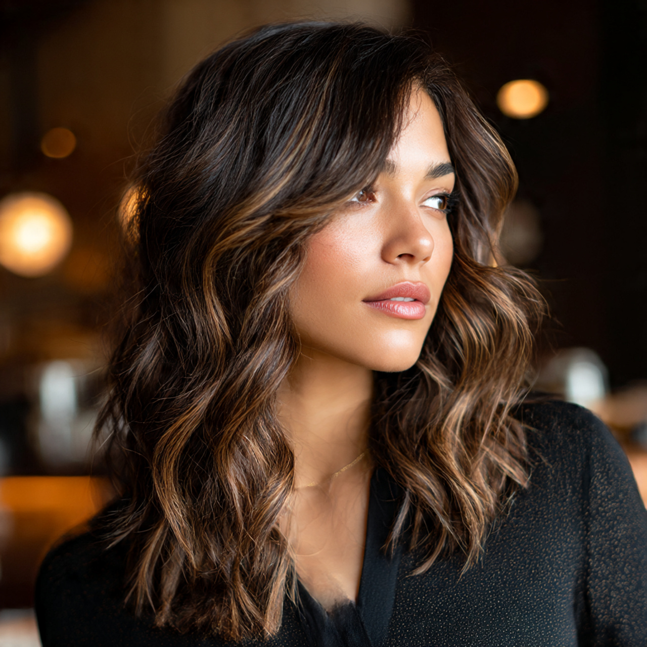 close up of a woman with hair trends