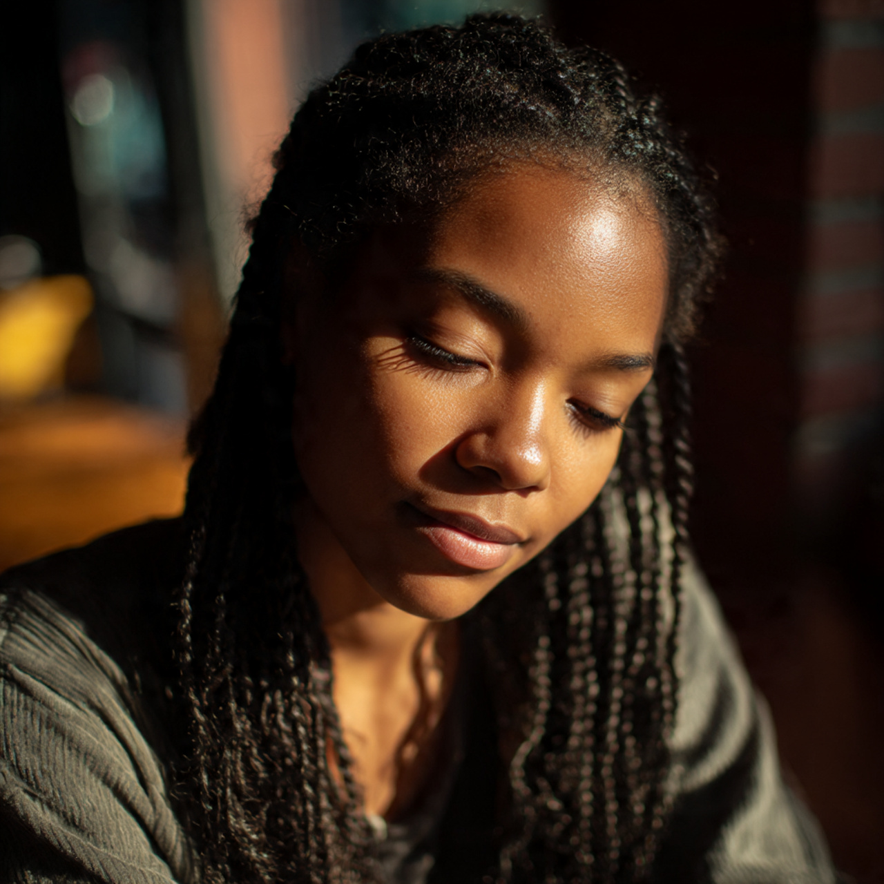 27 Stunning Micro Braid Hairstyles You Need Now! 1 close up of a young woman with invisible