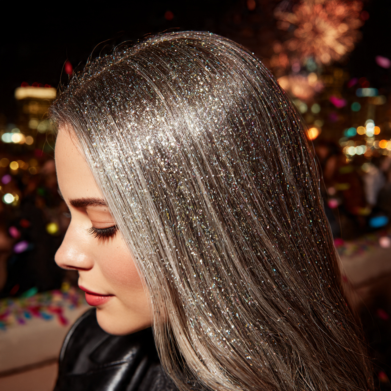 close up view of a woman with sleek