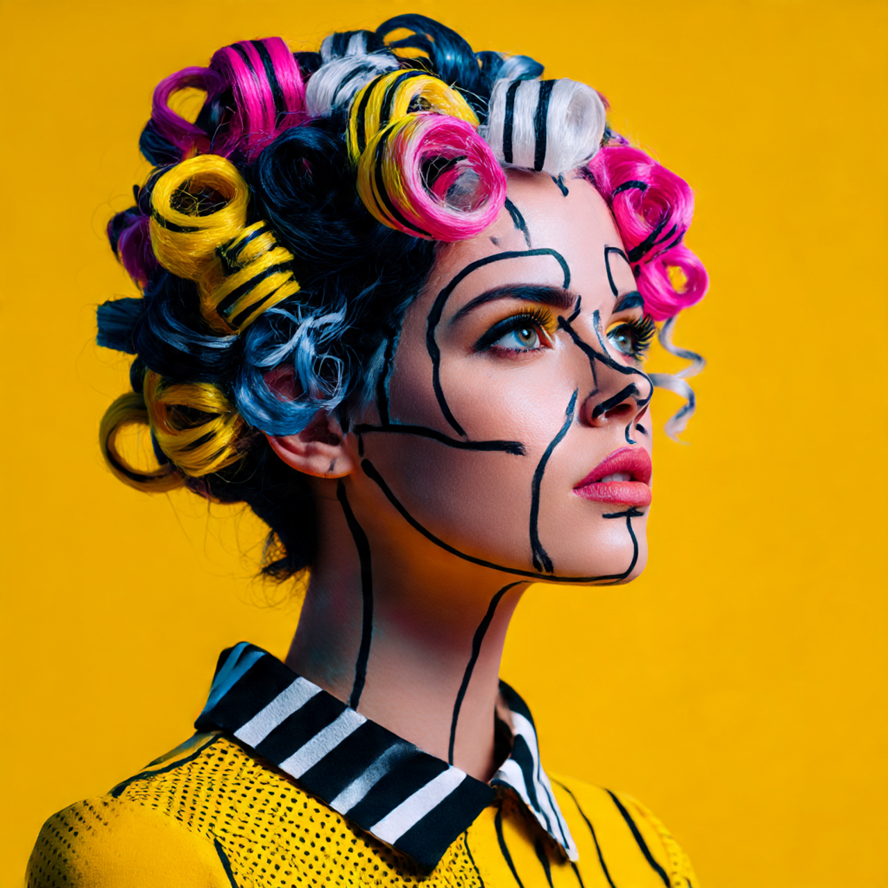 creative halloween hair ideas oversized cartoon