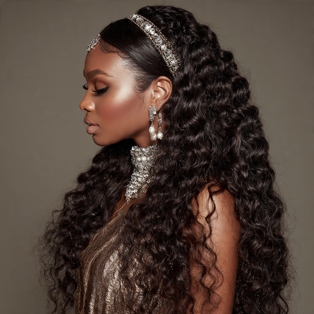 Hairstyles Deep Wave Hair: 20 Beautiful Styles for Volume, Shape, and Everyday Wear 14 deep wave with accessories for women