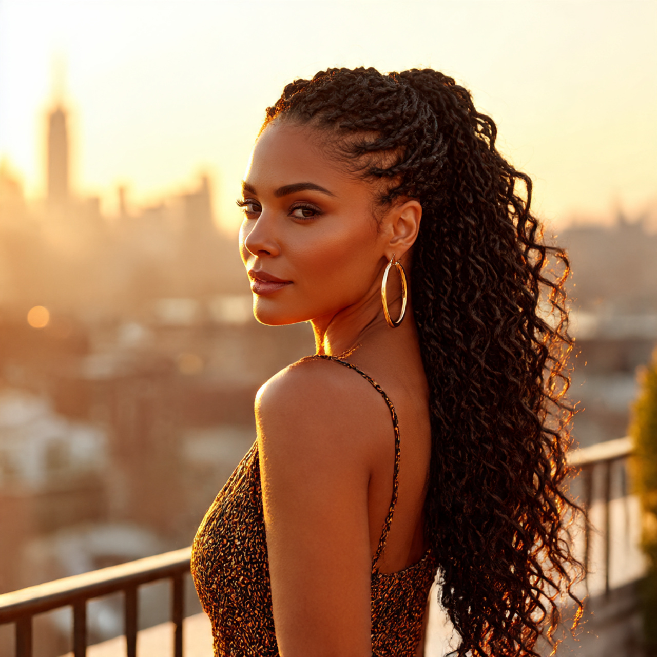 27 Stunning Micro Braid Hairstyles You Need Now! 13 elegant woman with human hair micro braids