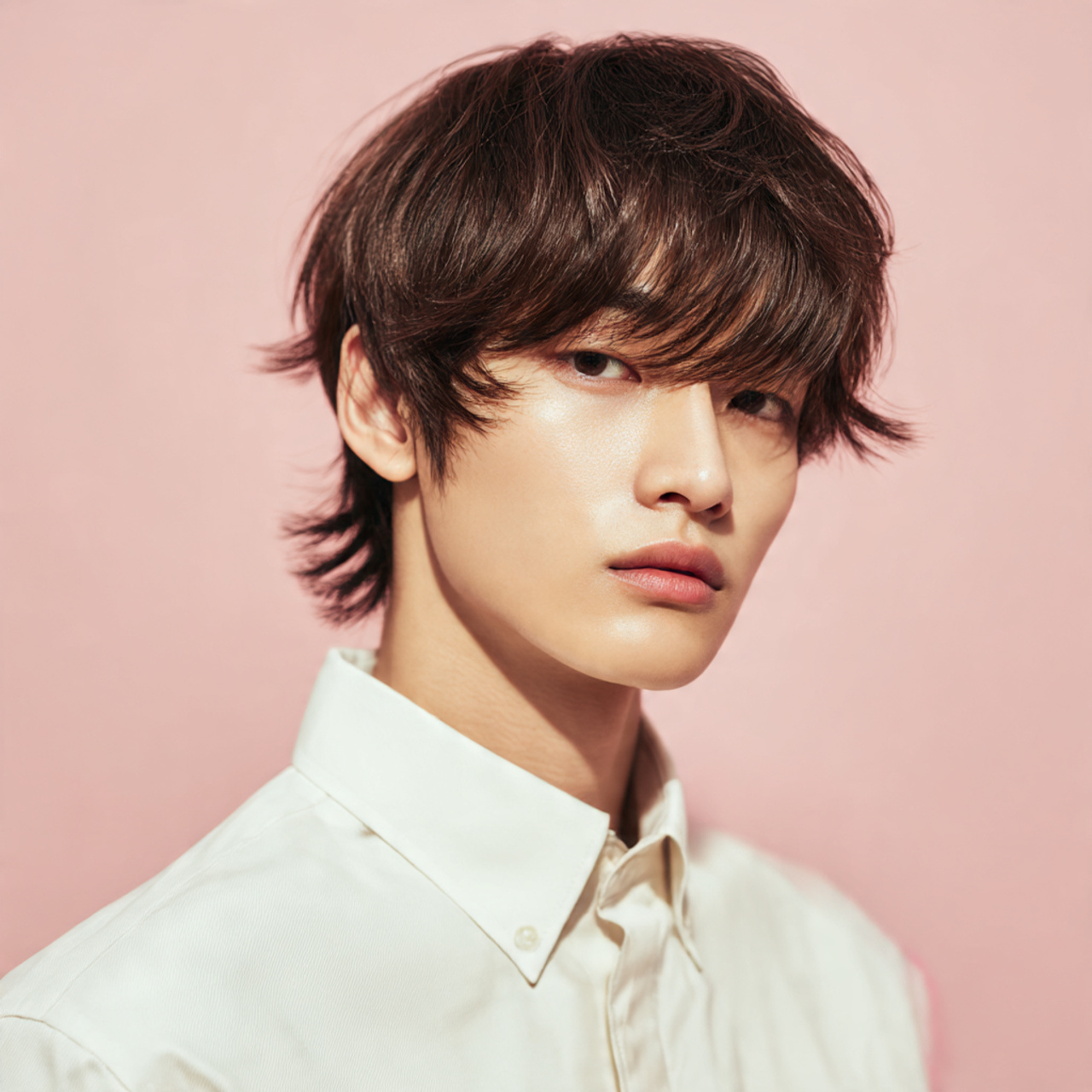 handsome young man with a k beauty inspired