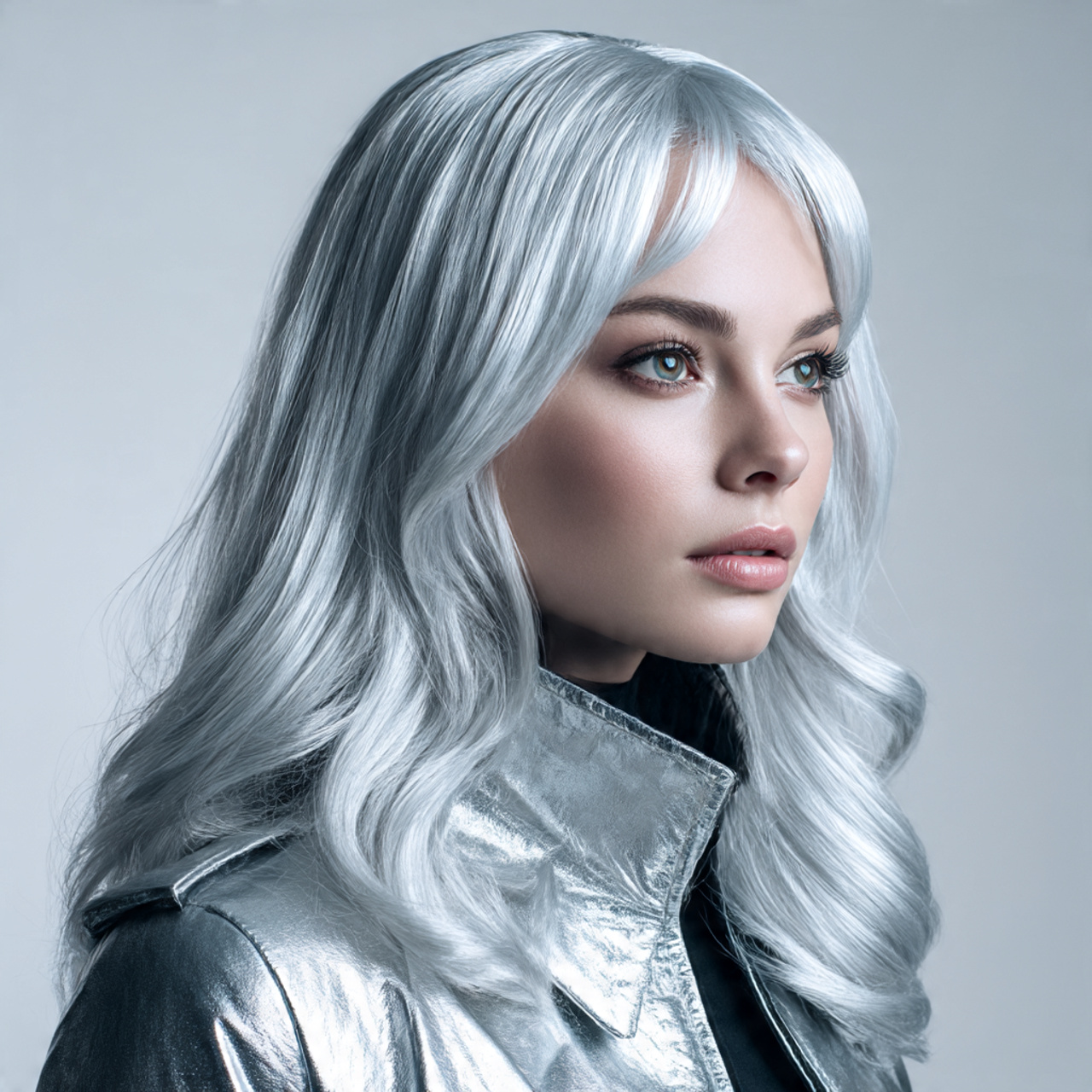 high detail studio portrait of a woman with