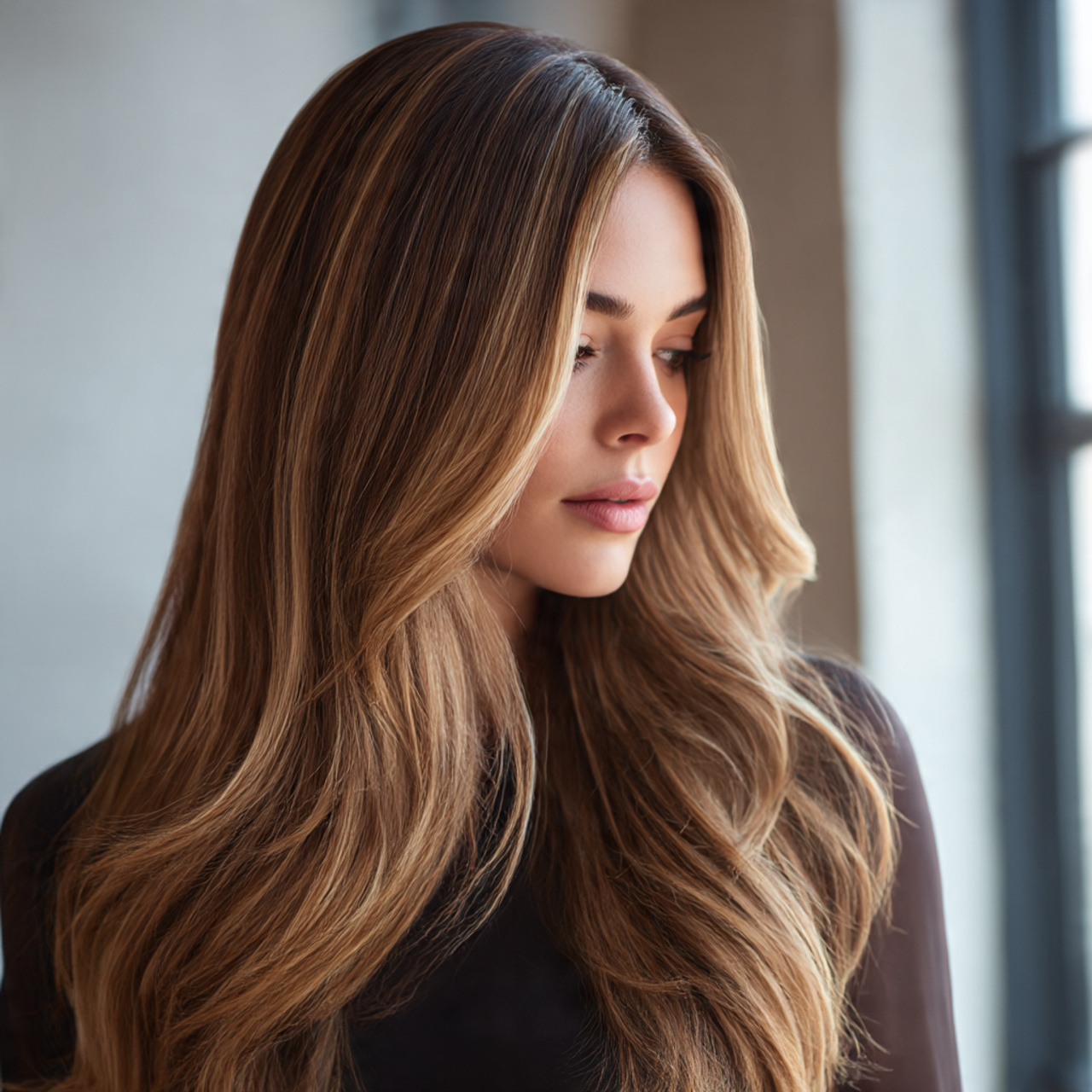 high end realistic photo of a model with 1