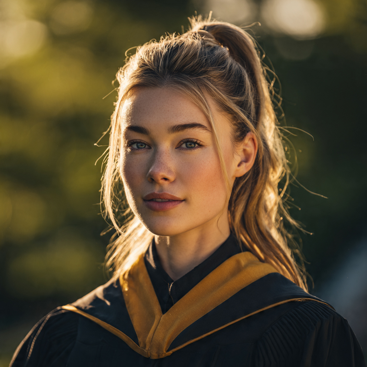 high quality realistic image of a graduate with