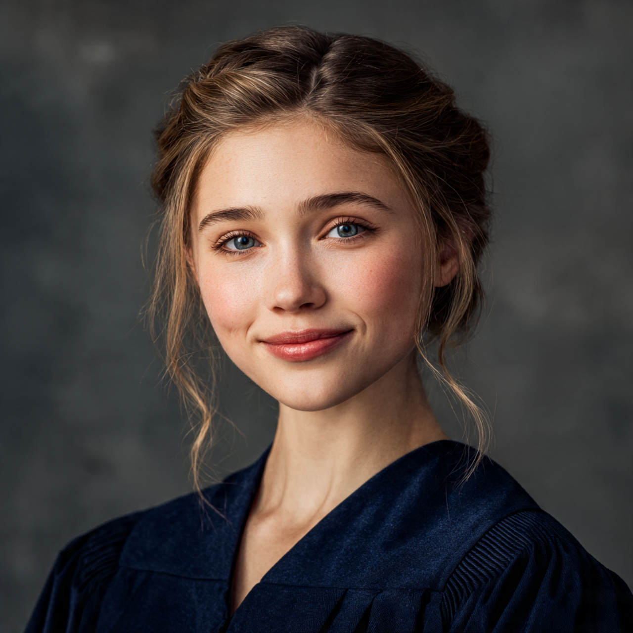 high quality realistic portrait of a young woman