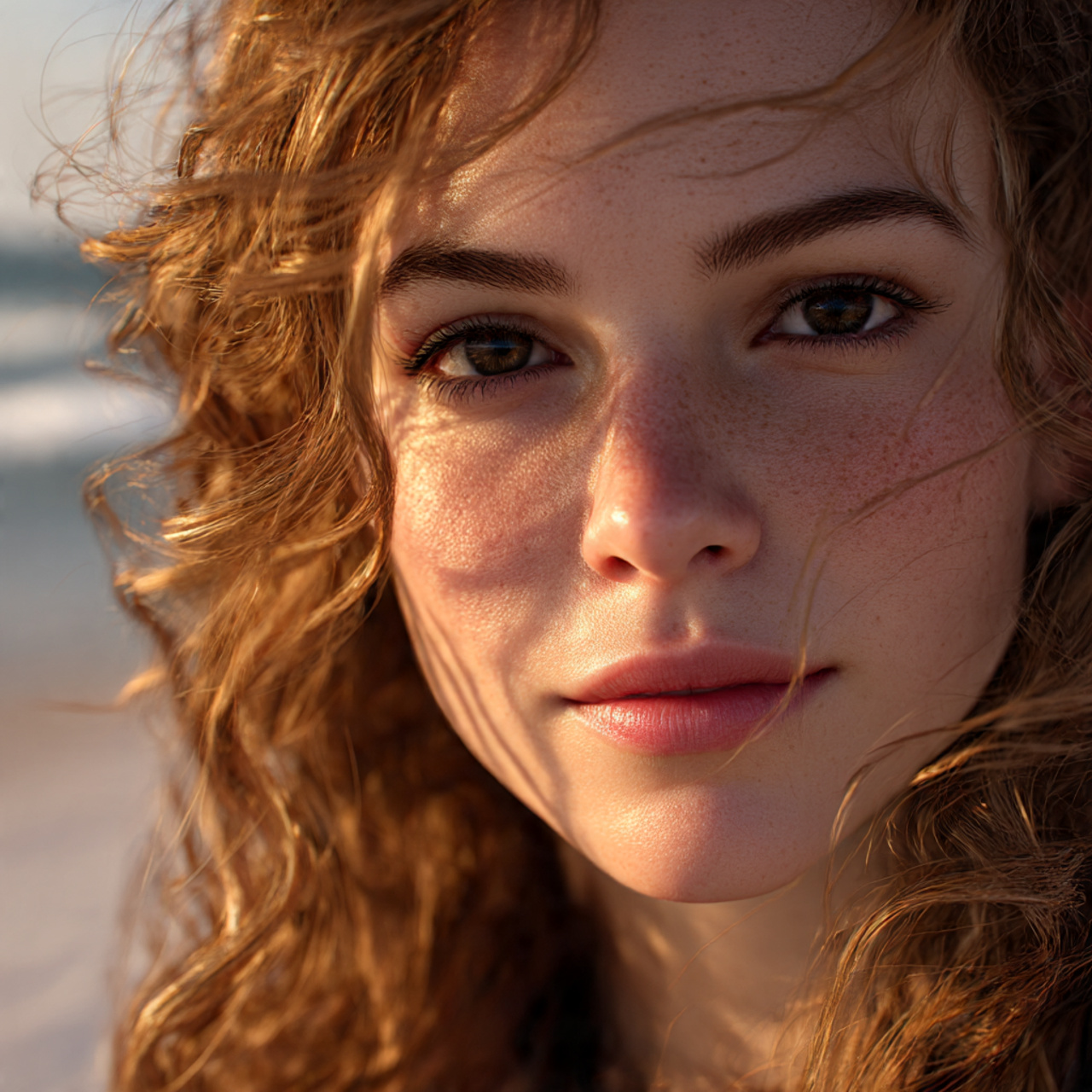 highly realistic portrait of a woman with