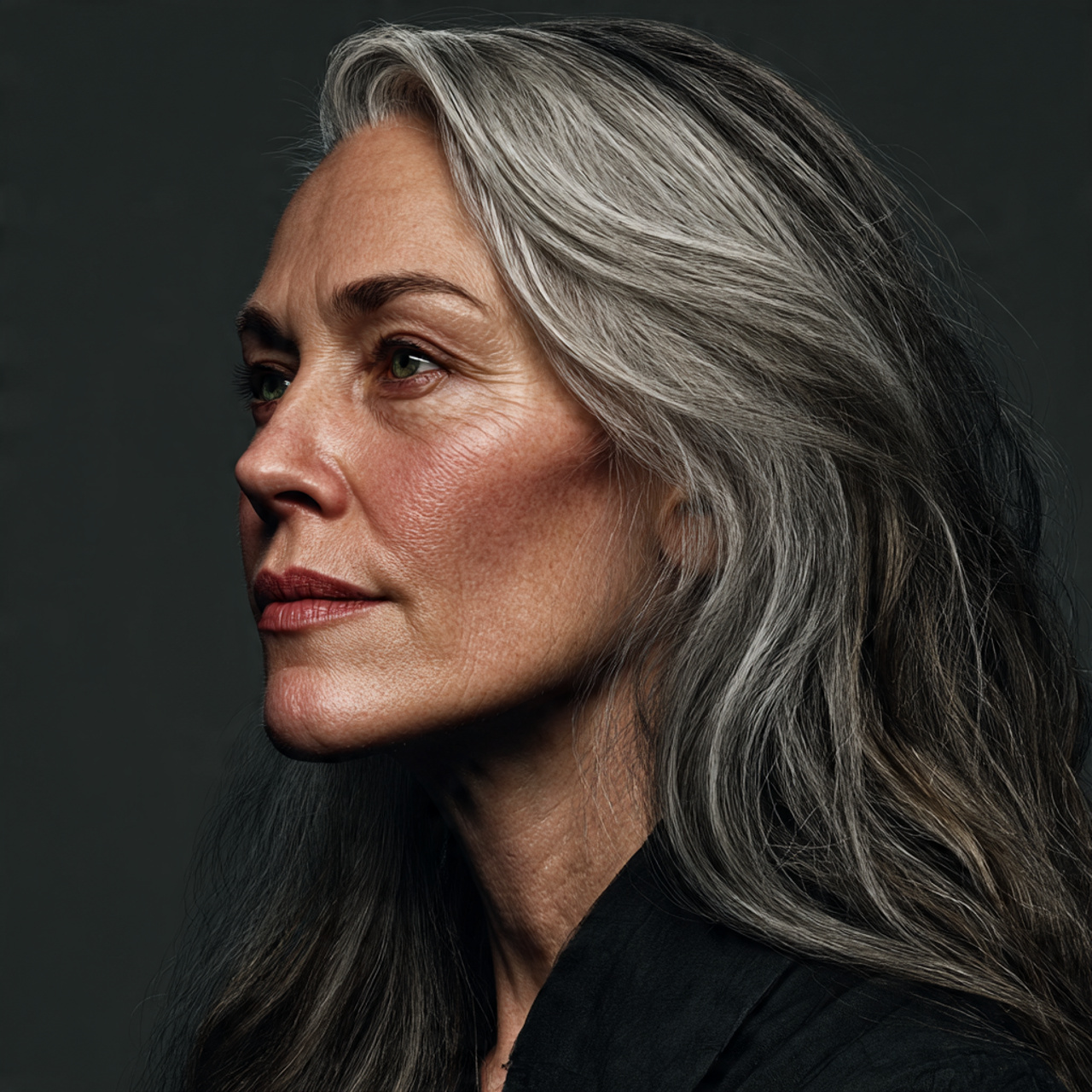 20 Elegant Hairstyles for 60 Year Olds for a Fresh Look 12 hyper realistic close portrait of a 60 1