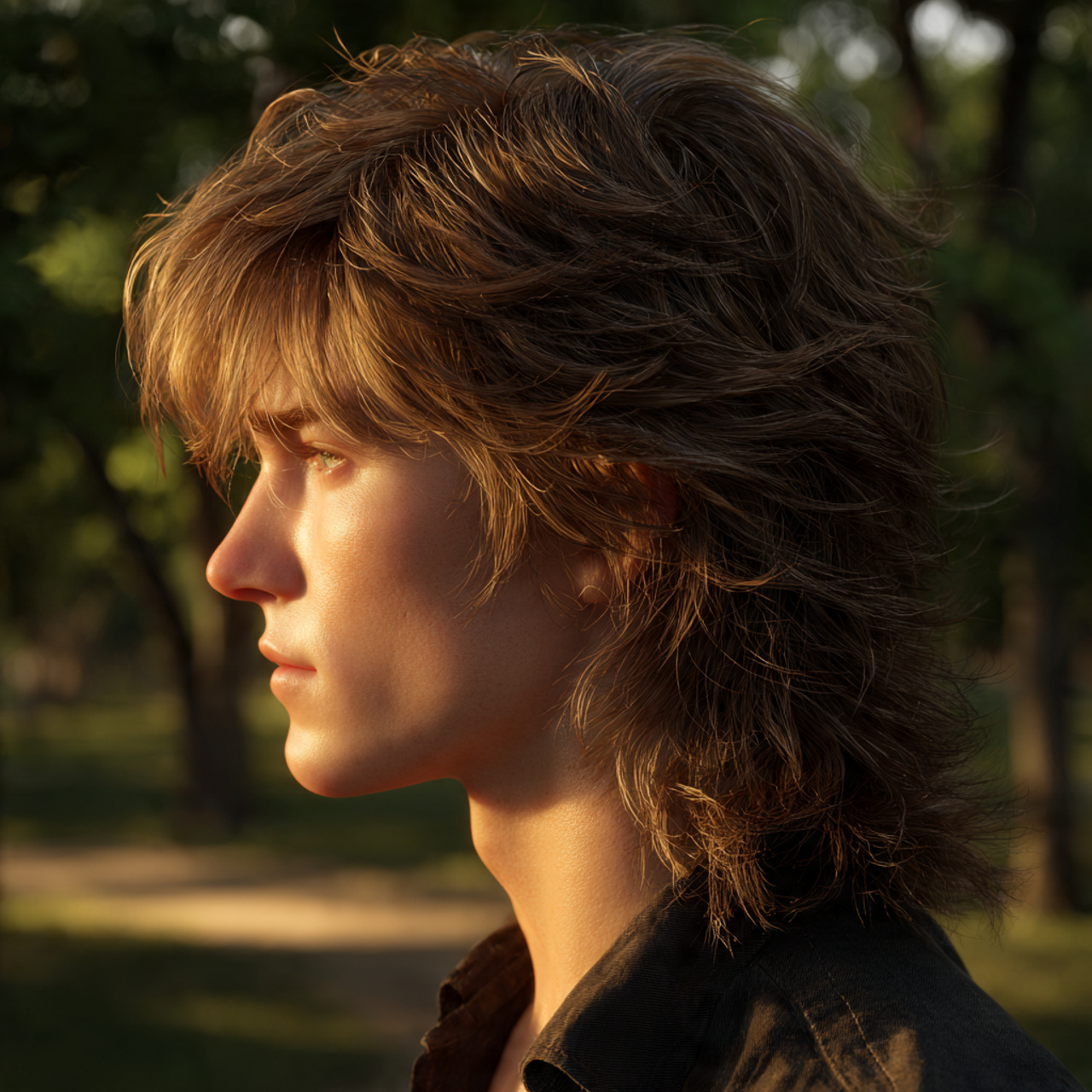 hyper realistic image of a casual man with