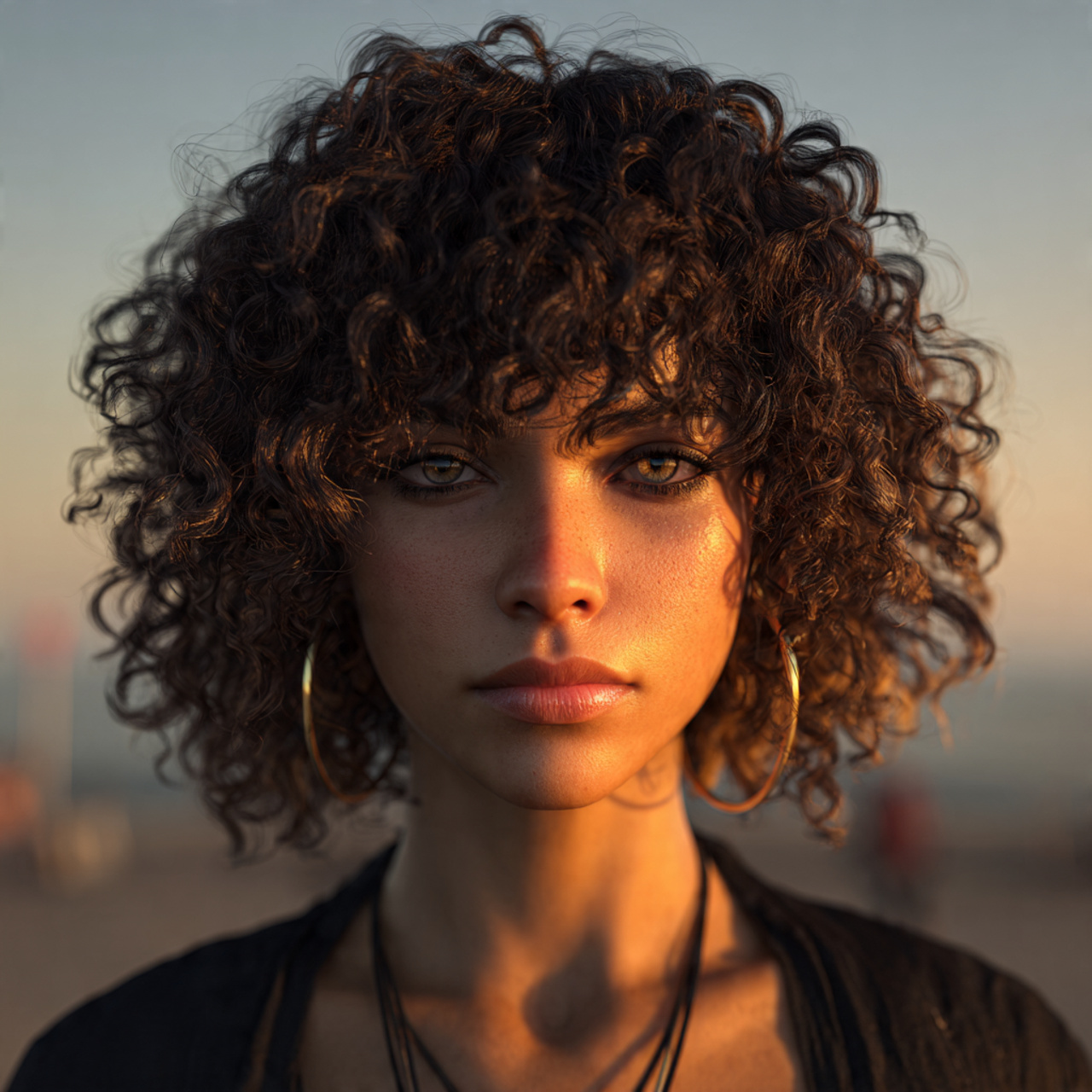 hyper realistic image of a woman with