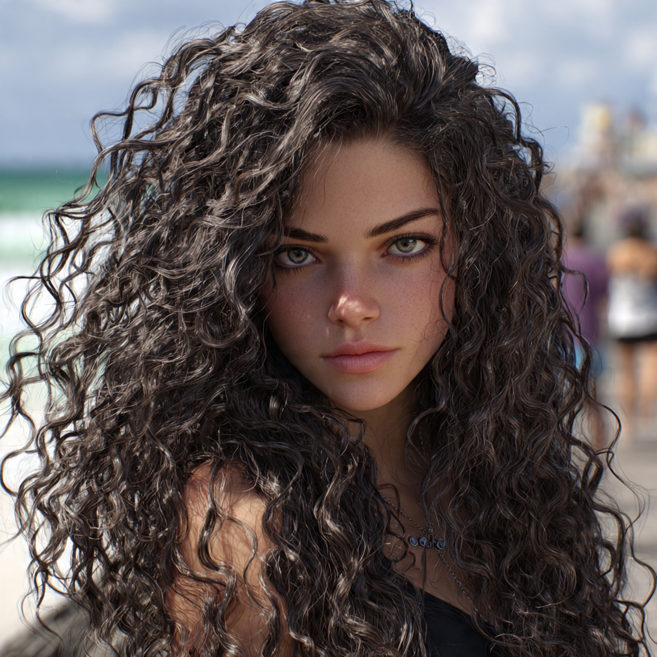 hyper realistic photo of a woman with