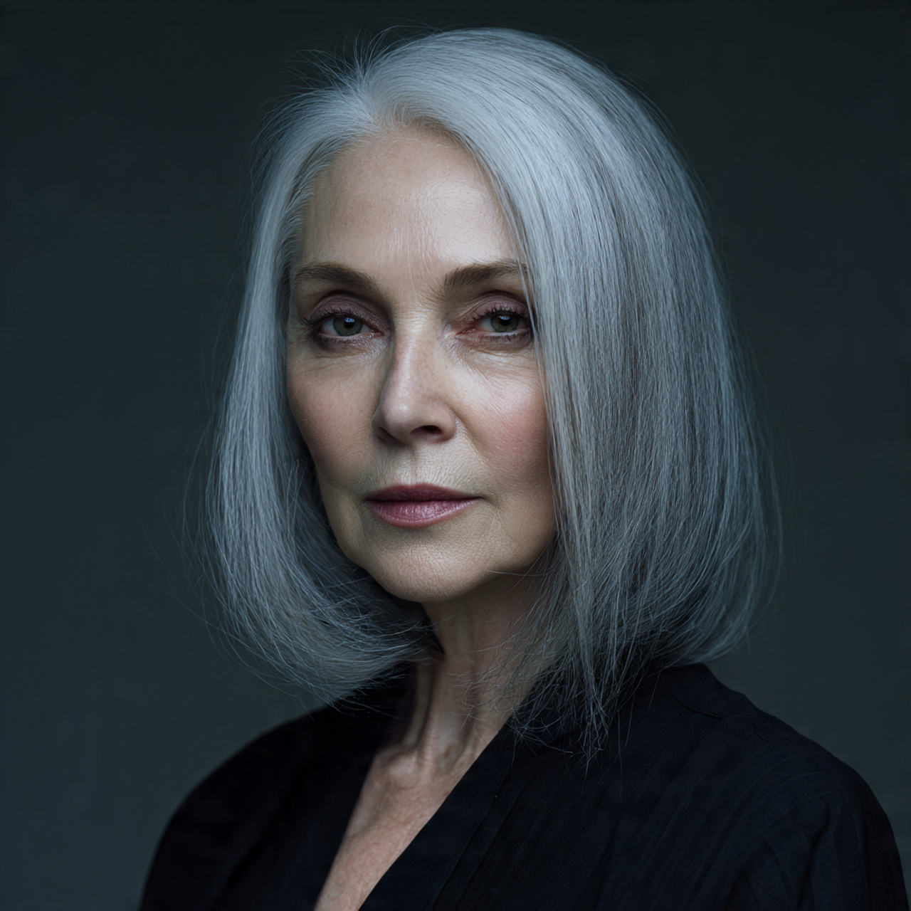 20 Elegant Hairstyles for 60 Year Olds for a Fresh Look 7 hyper realistic portrait of a 60 year