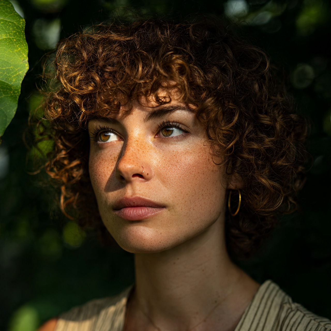 hyper realistic portrait of a woman with naturally