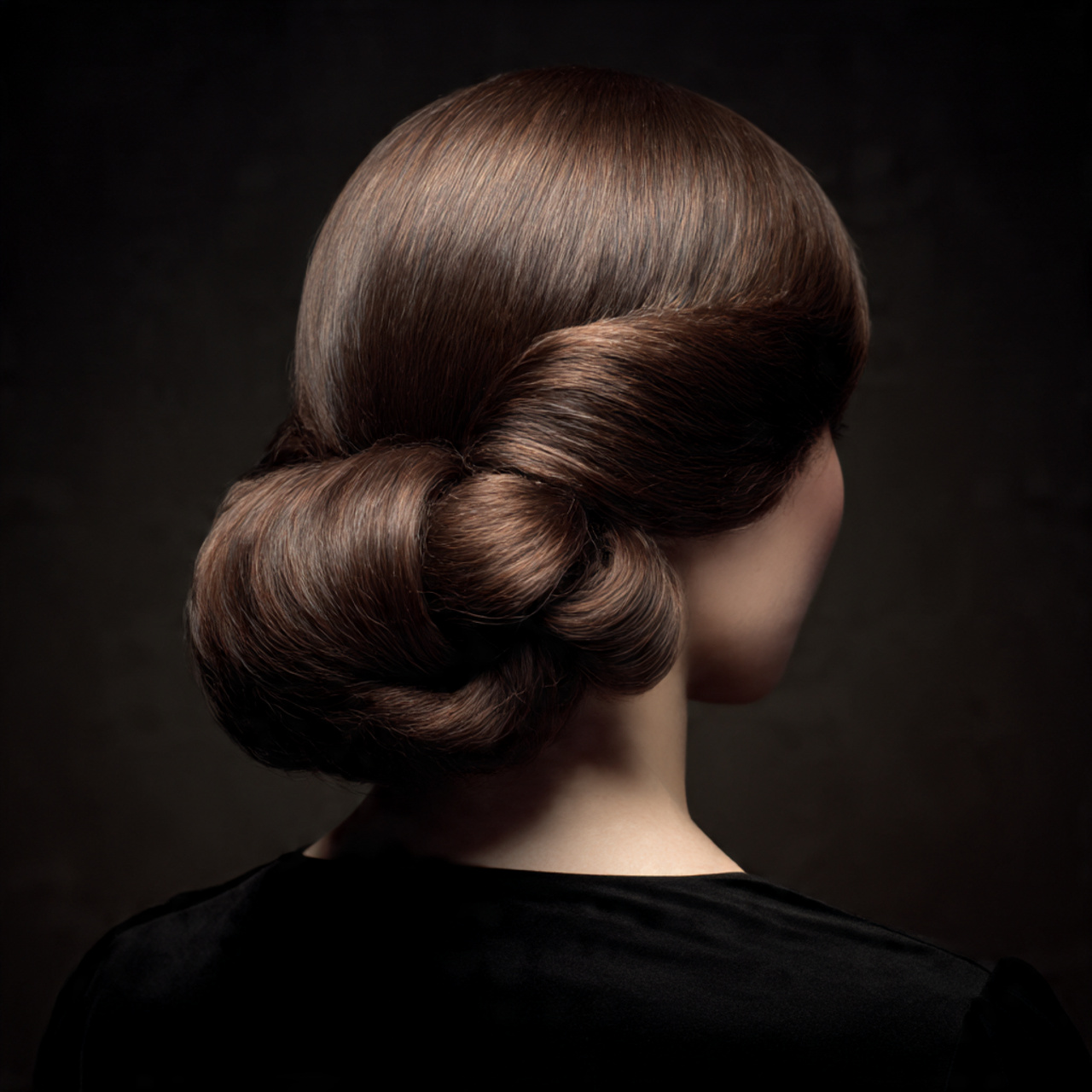 Long Hair Undos: 25 Elegant Styles to Elevate Your Look 11 long hair arranged into a soft low