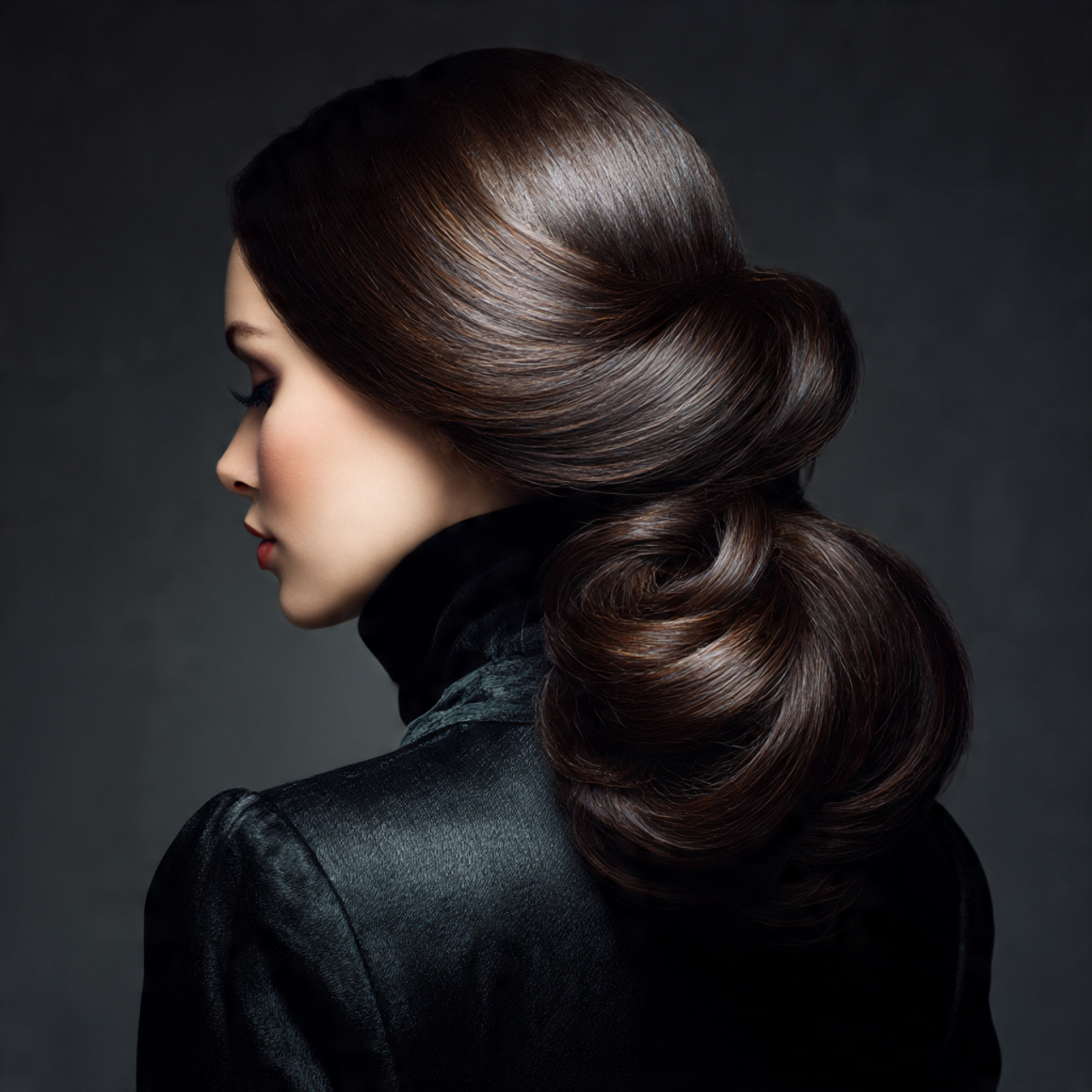 Long Hair Undos: 25 Elegant Styles to Elevate Your Look 12 long hair swept to one side gathered
