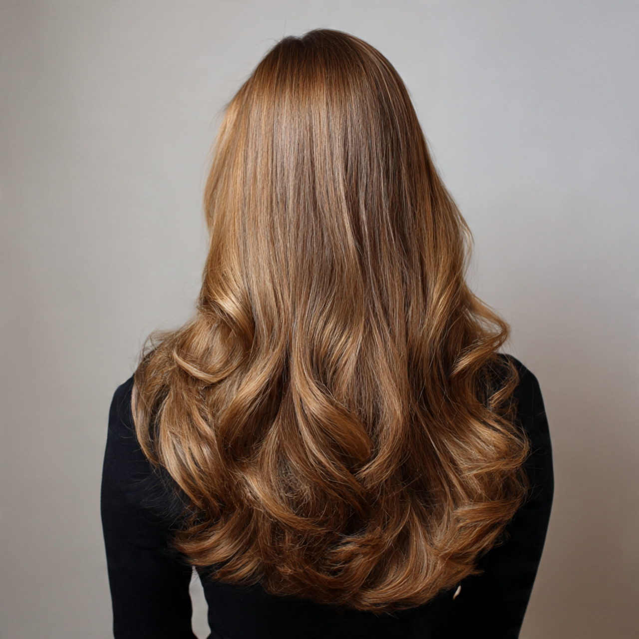 long hair with soft internal layers subtle