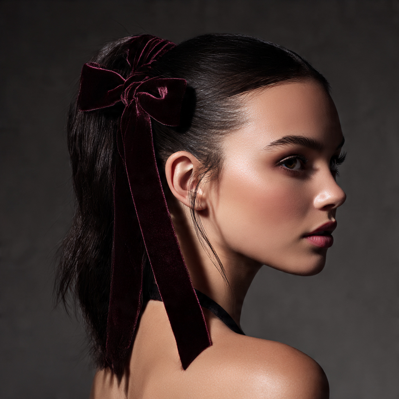 Best 30 Homecoming Hairstyles—Updos, Braids & Waves 24 low ponytail or half up hairstyle tied with