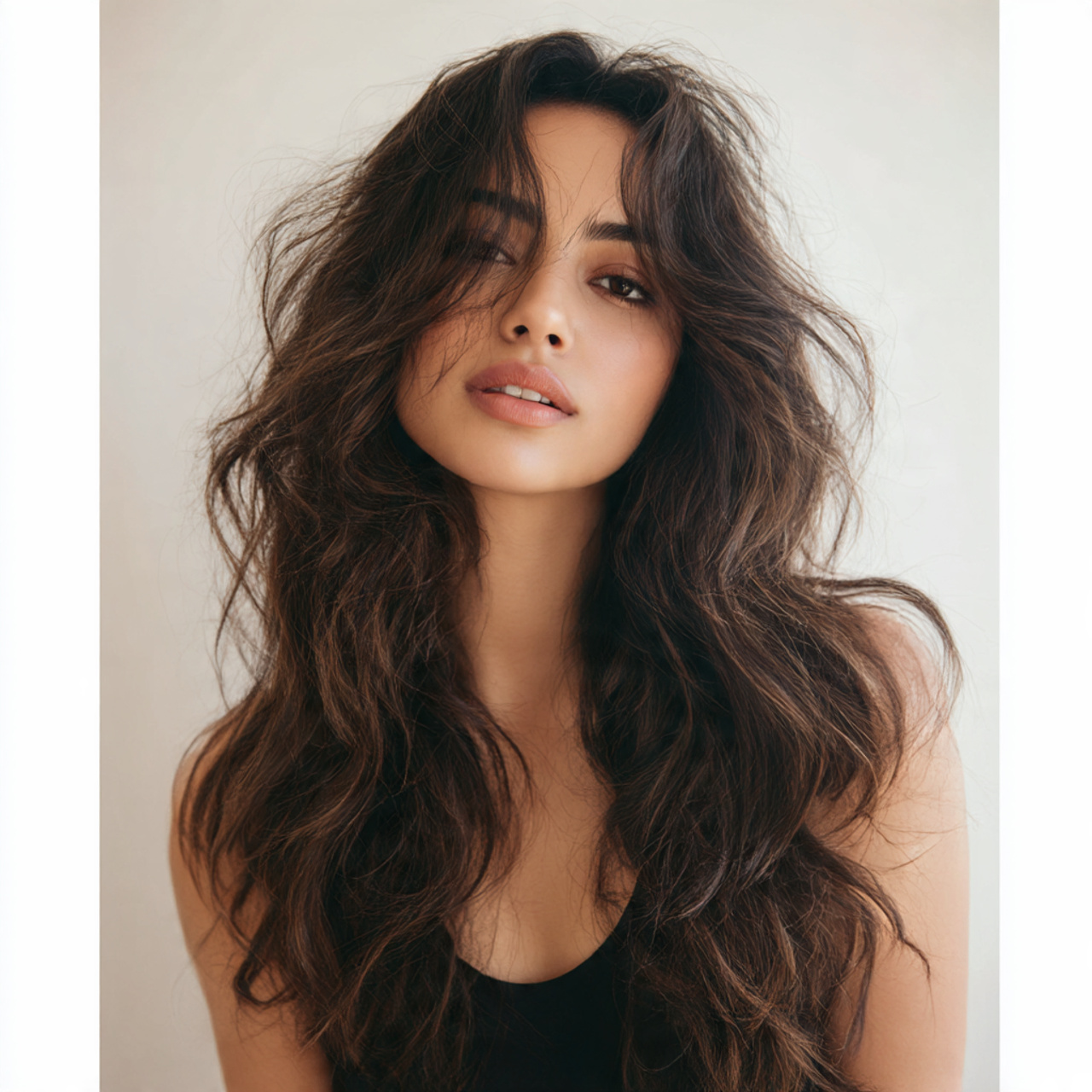medium to long hair with soft voluminous waves effortless