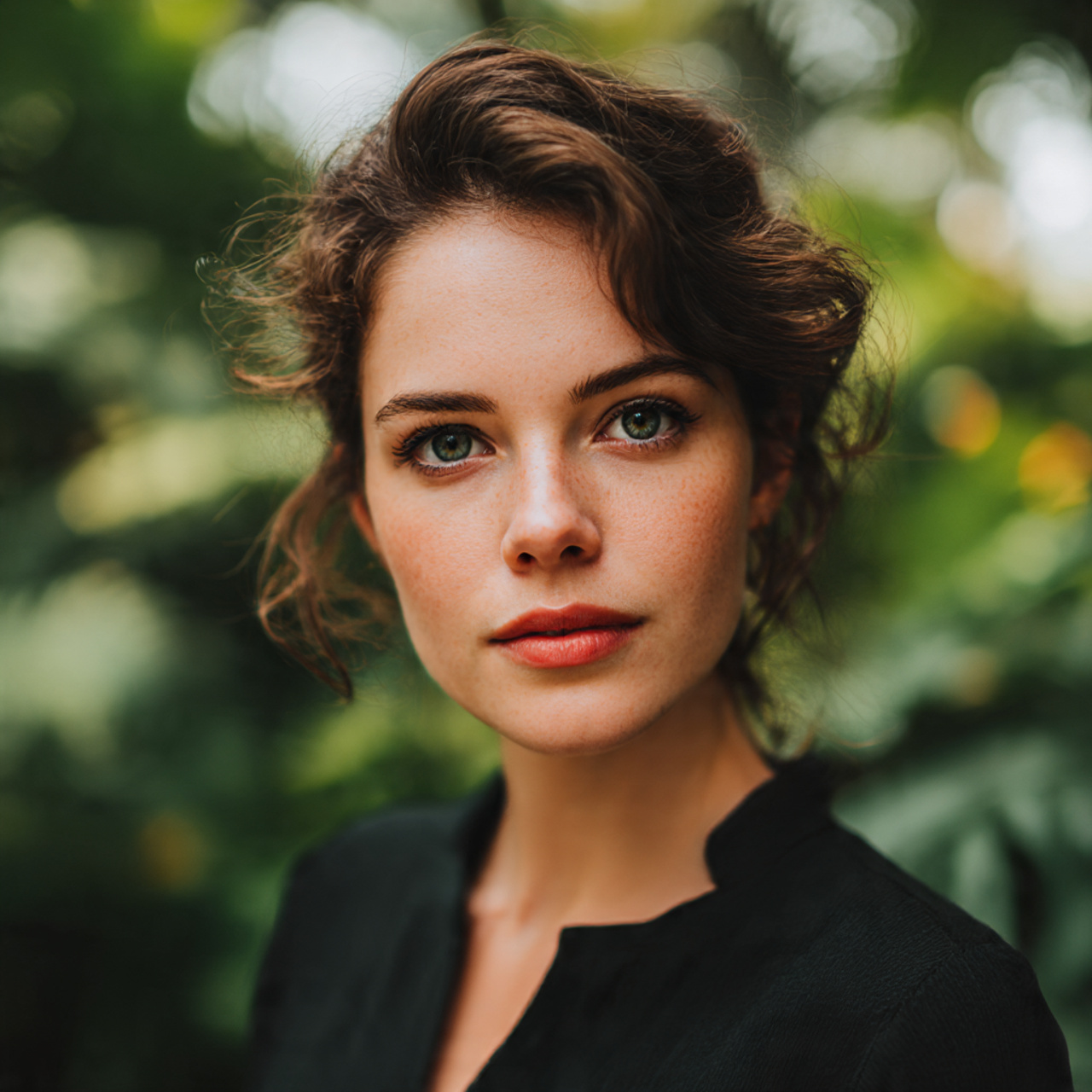 natural and ultra real portrait of a woman